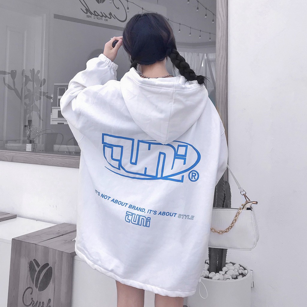 Áo Khoác Form Rộng Unisex HOODIE TUNI STREET Vải Nỉ Bông Dày Dặn - Tuni Store
