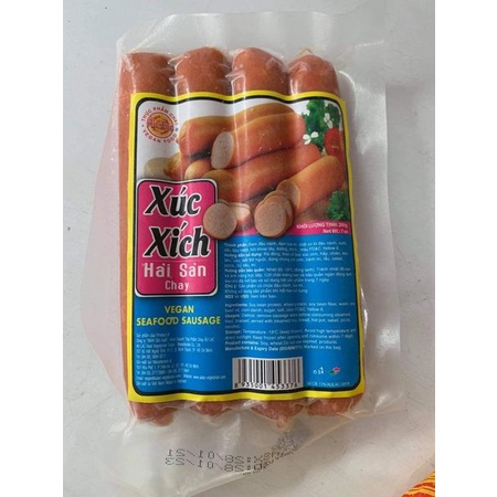 Xúc xích hải sản chay Âu Lạc - Hàng đông lạnh - Giao siêu tốc - TP. HCM