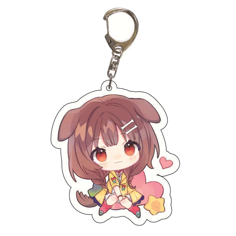 Móc Khóa Hình Hoa Hololive Vtuber Q Dễ Thương Phiên Bản Q Inugami Korone Shirakami Fubuki Usada Pekora Minato Aqua