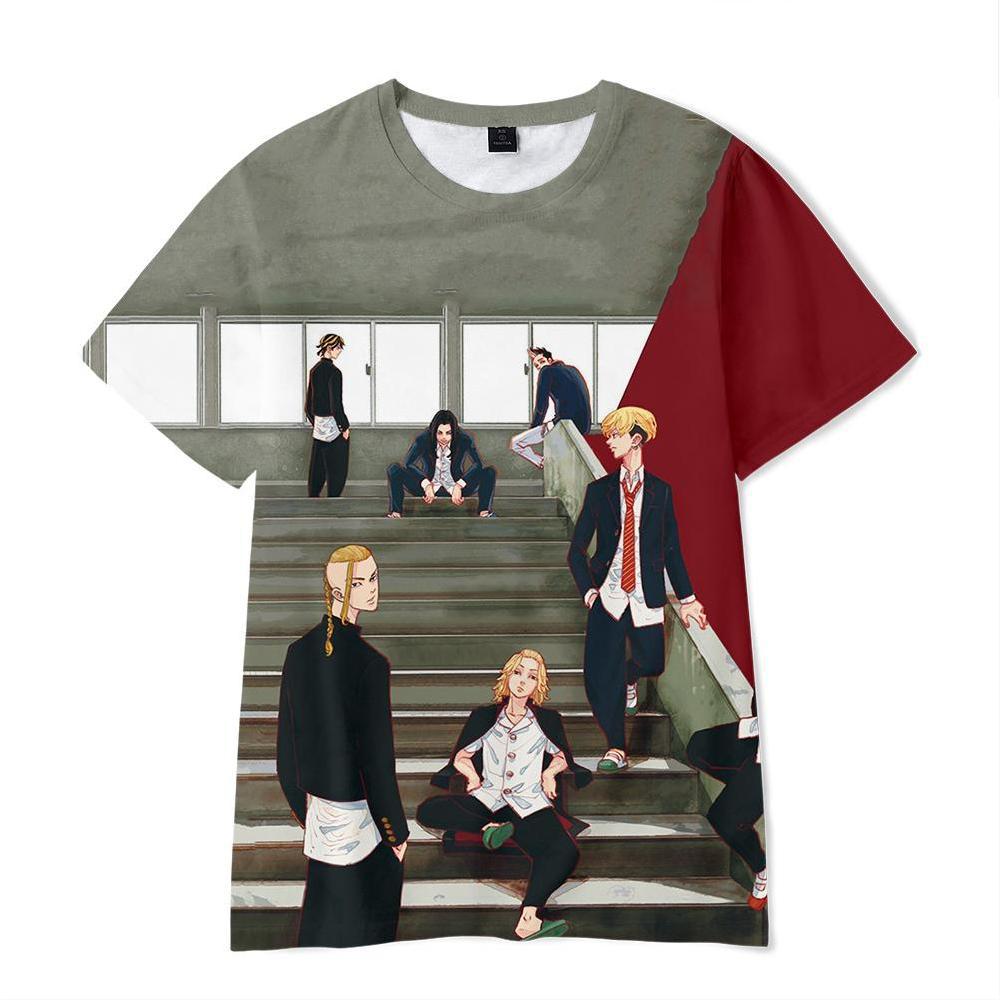 Áo thun tay ngắn in họa tiết anime Ryuguji Draken Haori