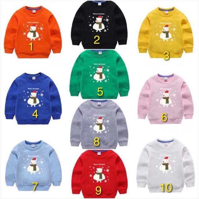 Áo nỉ MERRY CHRISTMAS cho bé