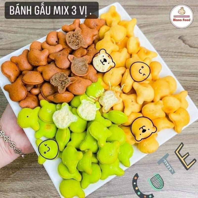 BÁNH GẤU MIX VỊ