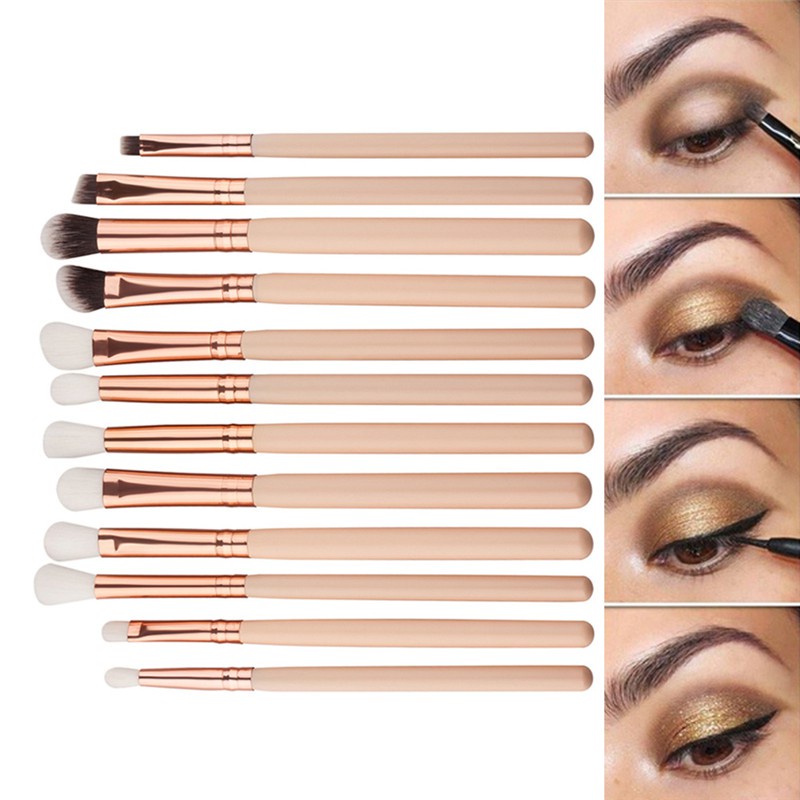 Set 12 cọ trang điểm BEAUTY GLAZED đa năng
