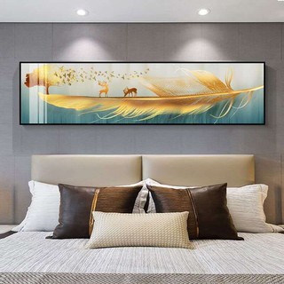 ▦Tranh trang trí phòng ngủ Bức đầu giường Đơn giản hiện đại Phong cách Bắc Âu treo tường khách ấm áp không khung <