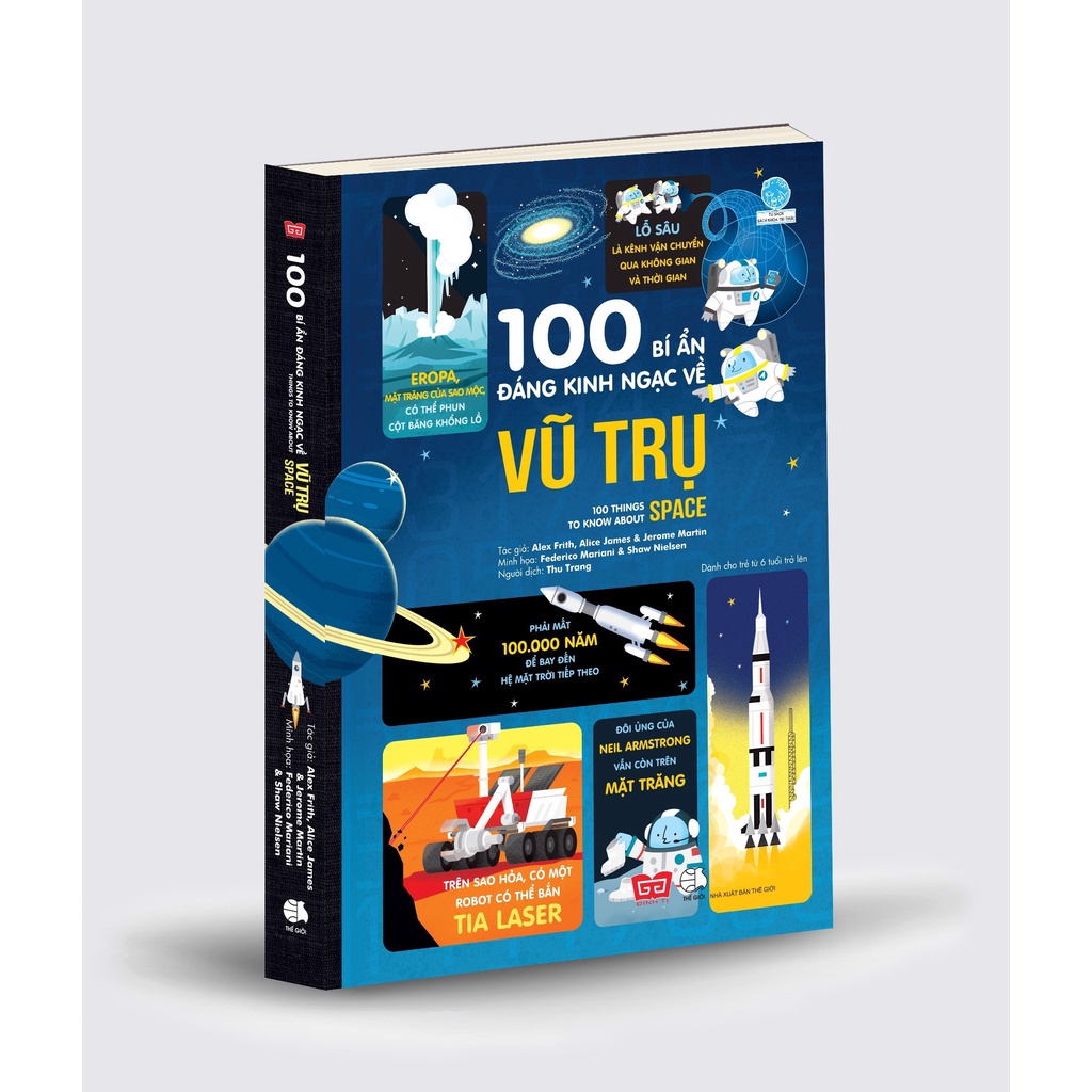 Sách-100 Bí Ẩn Đáng Kinh Ngạc Về Vũ Trụ (USBORNE - 100 Things To Know About Space)