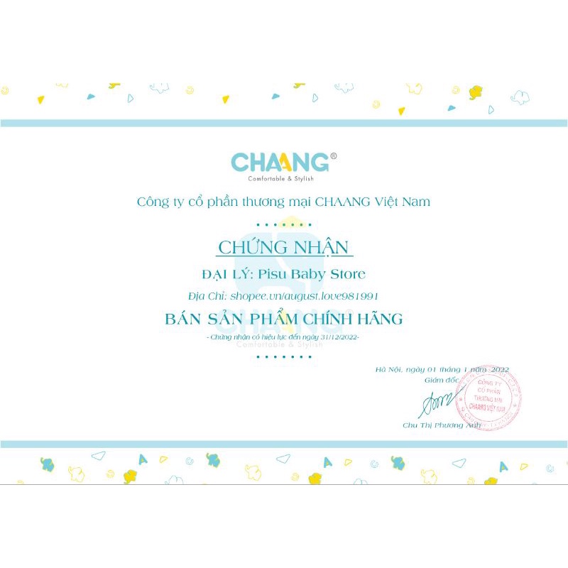 Chaang - Quần cộc xắn gấu cho bé 3m-5y