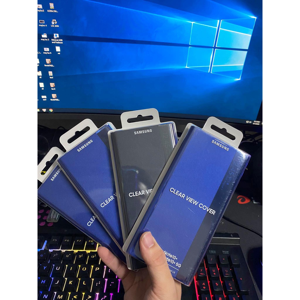 Bao da Clear View Galaxy Note 10 Plus ( Note 10+ ) - Hàng Chính Hãng ( Fullbox)