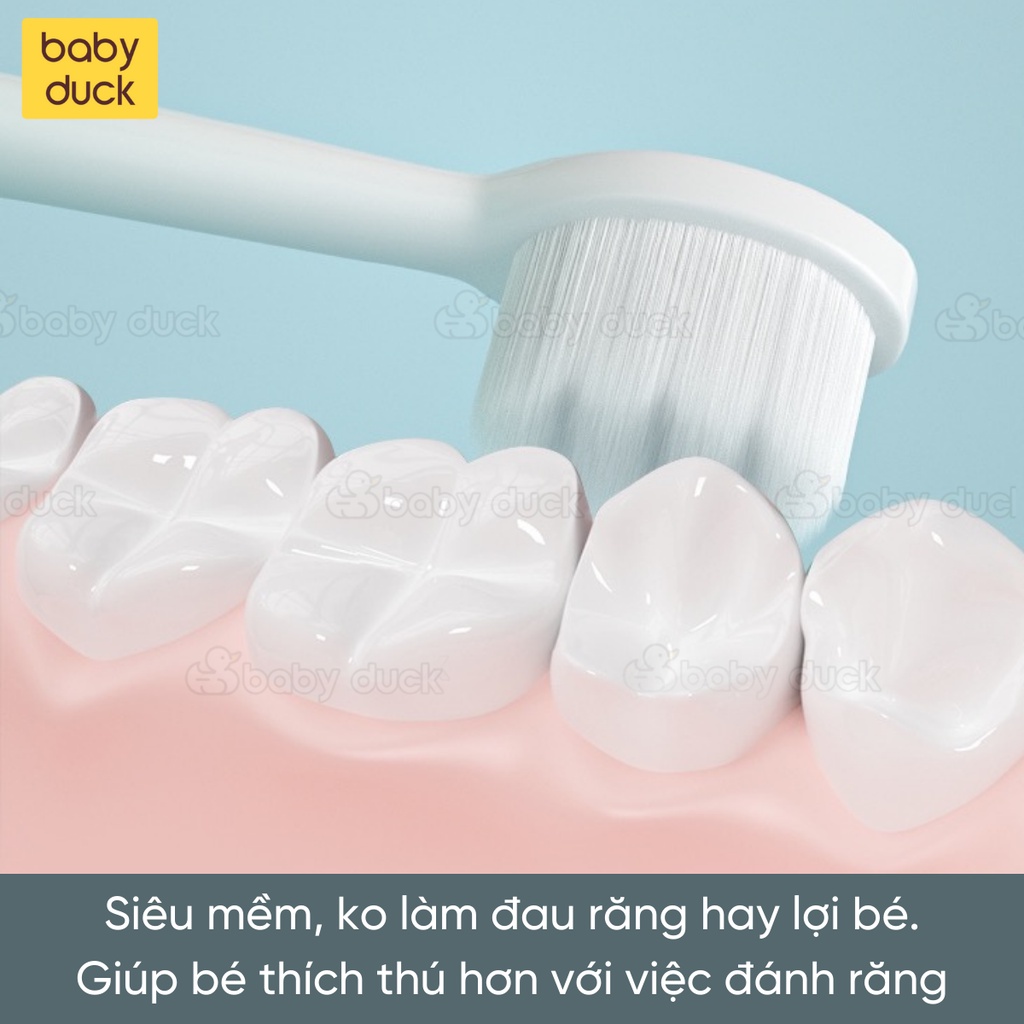 Bàn chải đánh răng triệu sợi mini soft siêu mềm chất lượng cao cho bé, chăm sóc răng miệng bé