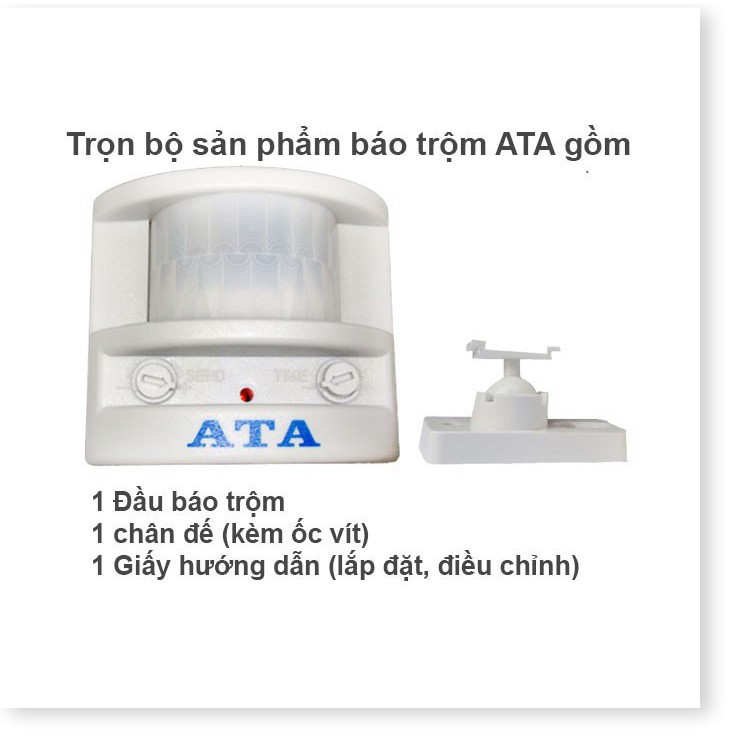 Máy Báo Động Chống Trộm Hồng Ngoại ATA AT-01C Phát Hiện Trộm Đột Nhập Chính Hãng Điện Gia Dụng Bảo Minh - Điện Gia Dụng