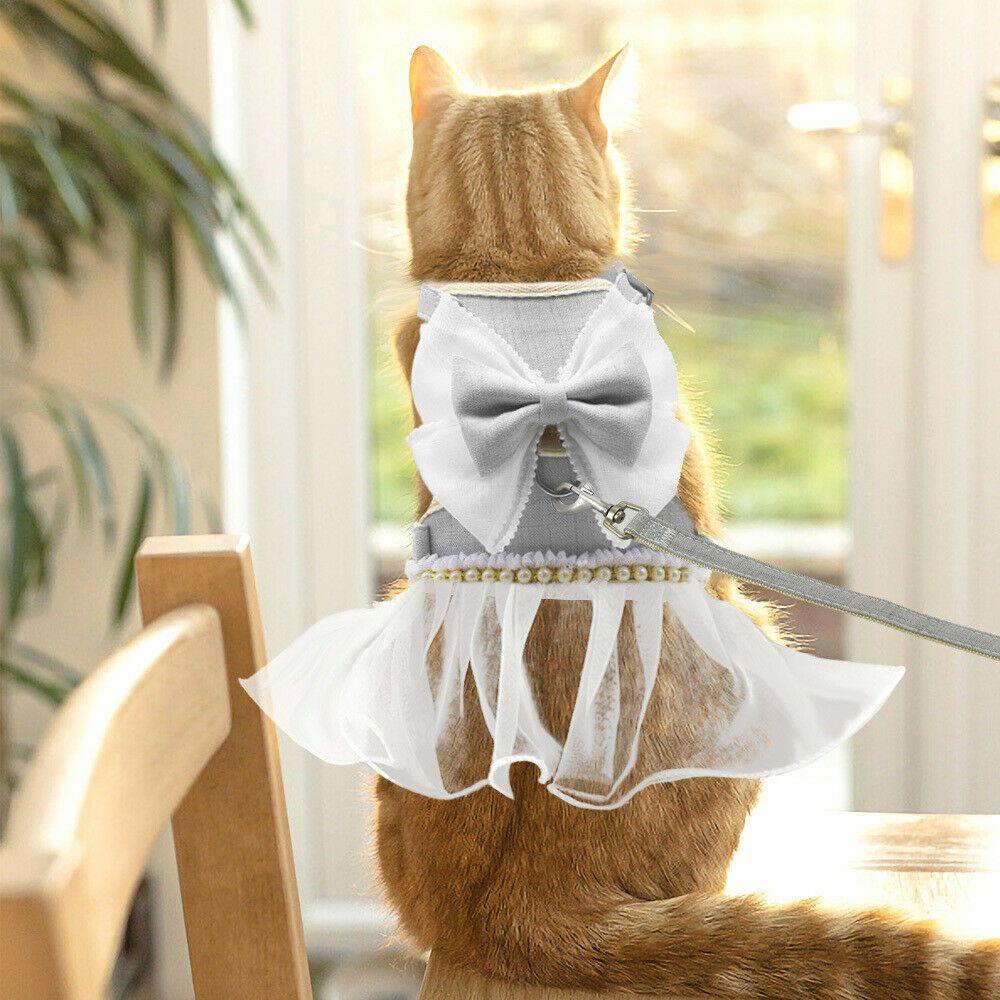 Đầm Không Tay Mềm Mại Có Thể Điều Chỉnh Cho Mèo Cưng