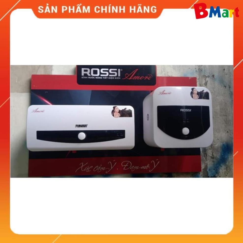 [FreeShip] Bình nóng lạnh Rossi Amore RA30SQ vuông 30L, Hàng chính hãng - Bảo hành 7 năm  - BM