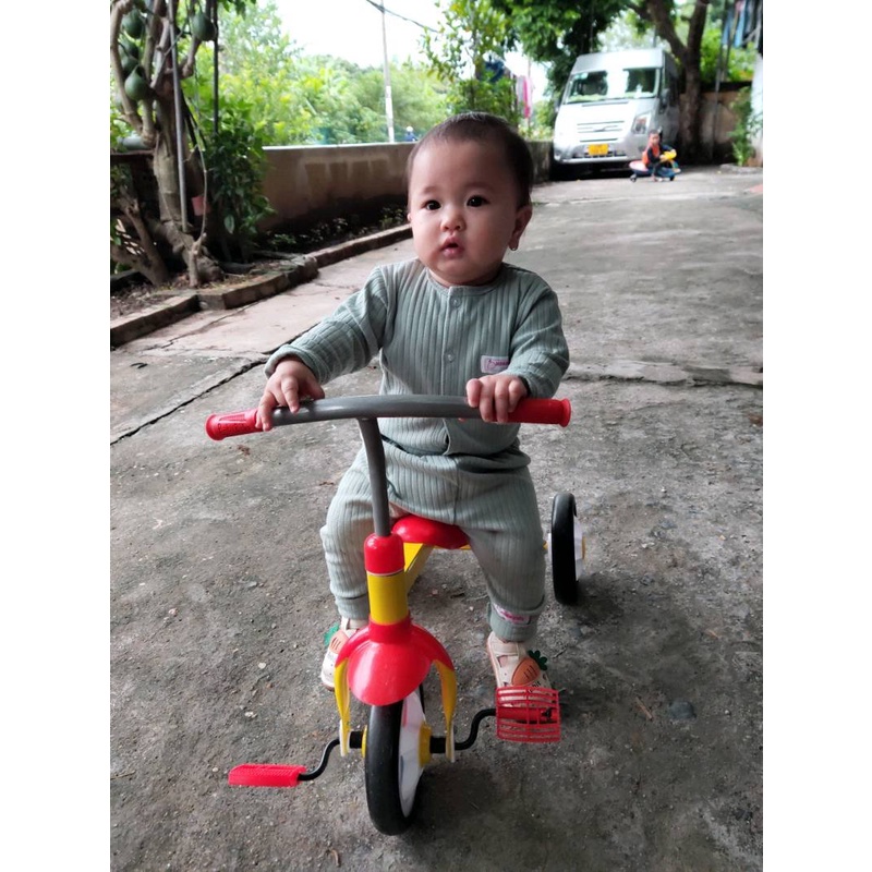 Xe đạp 3 bánh cho bé từ 1,5-6 tuổi .khung thép chắc chắn.BH 1 năm
