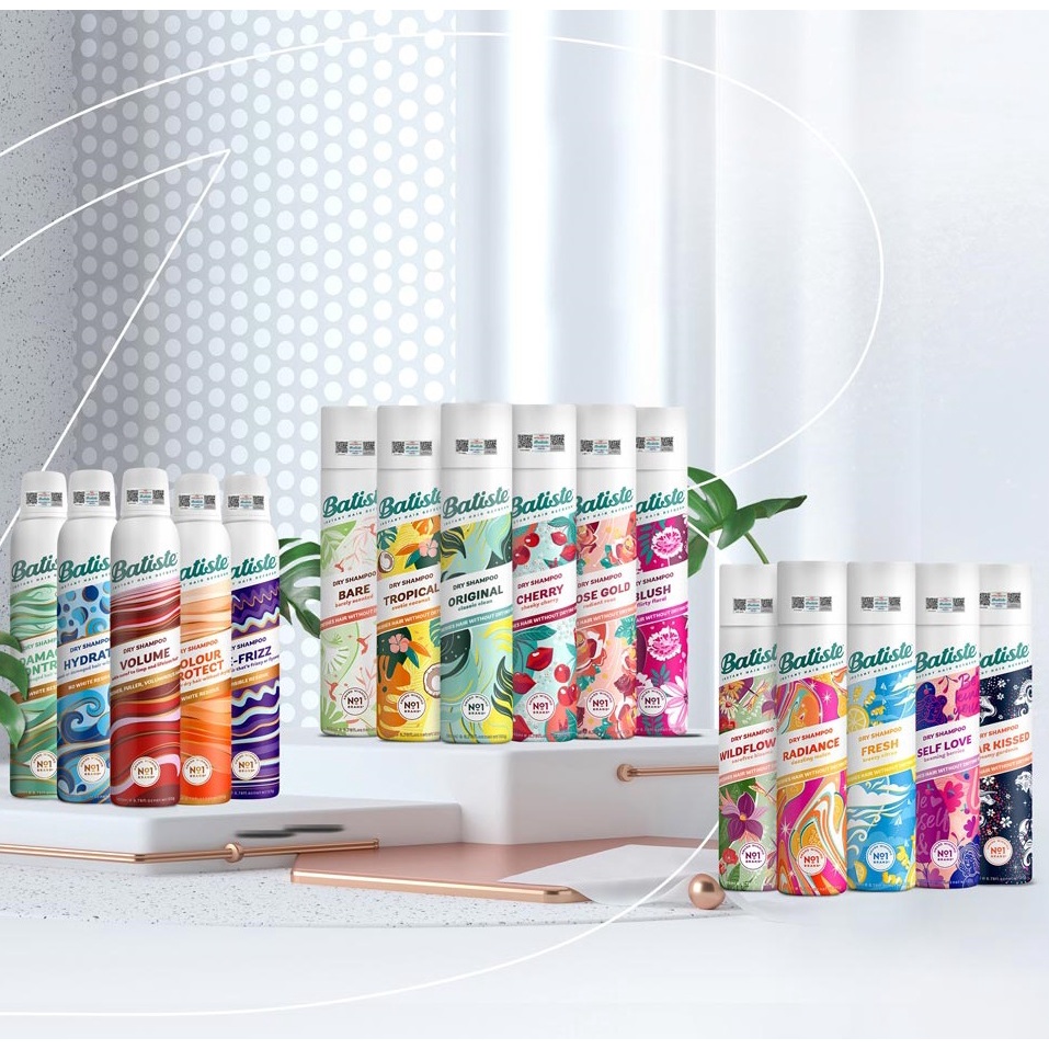 Dầu Gội Khô Batiste Dry Shampoo Số 1 Anh Giúp Làm Sạch Tóc Và Da Đầu Mà Không Cần Dùng Nước 200ml