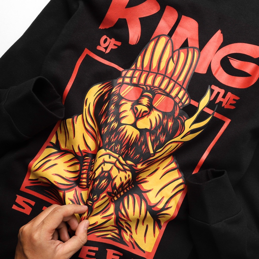 Sweater đen king street HS.30