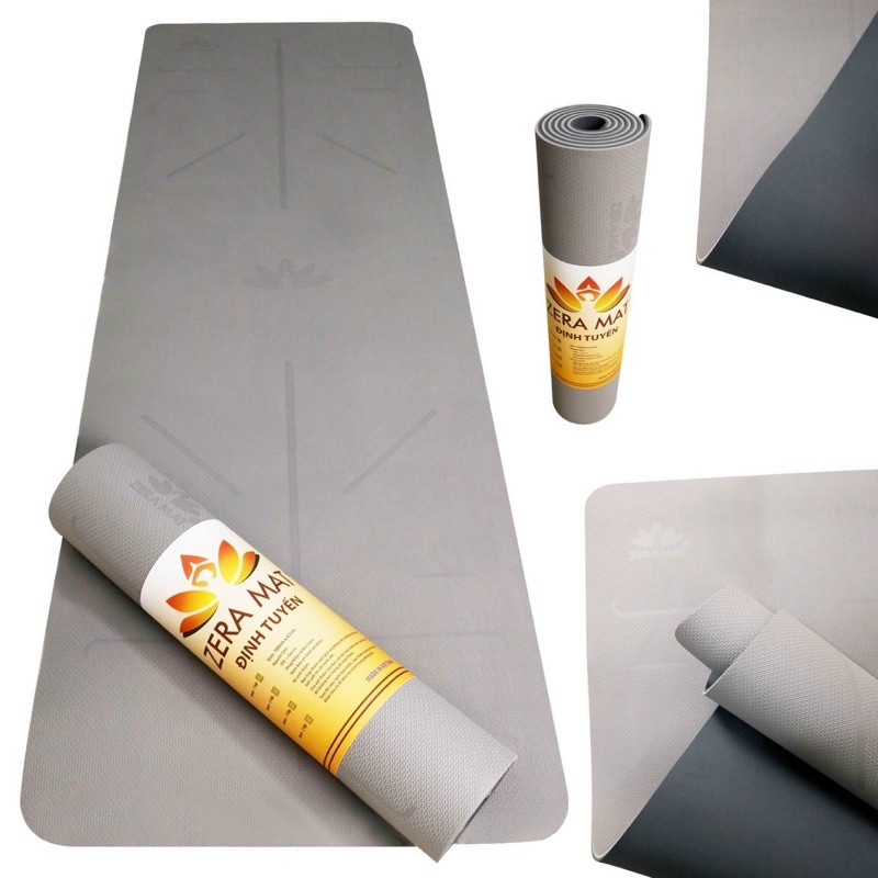 Thảm tập Yoga TPE Zera Mat 8mm 2 lớp (Loại định tuyến và ko định tuyến)