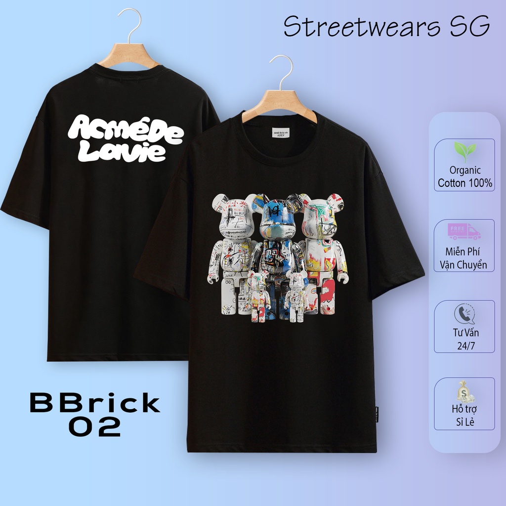 [Basic] Áo thun ADLV BearBrick Mẫu Hot 1-25, Cotton 2c 100%, In xịn - Streetwears SG - Part 1