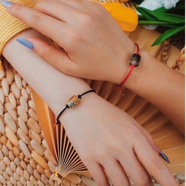 Lắc Tay MIRASON Dây Mix Đá Thanh 2 Màu Sang Trọng BMLT071