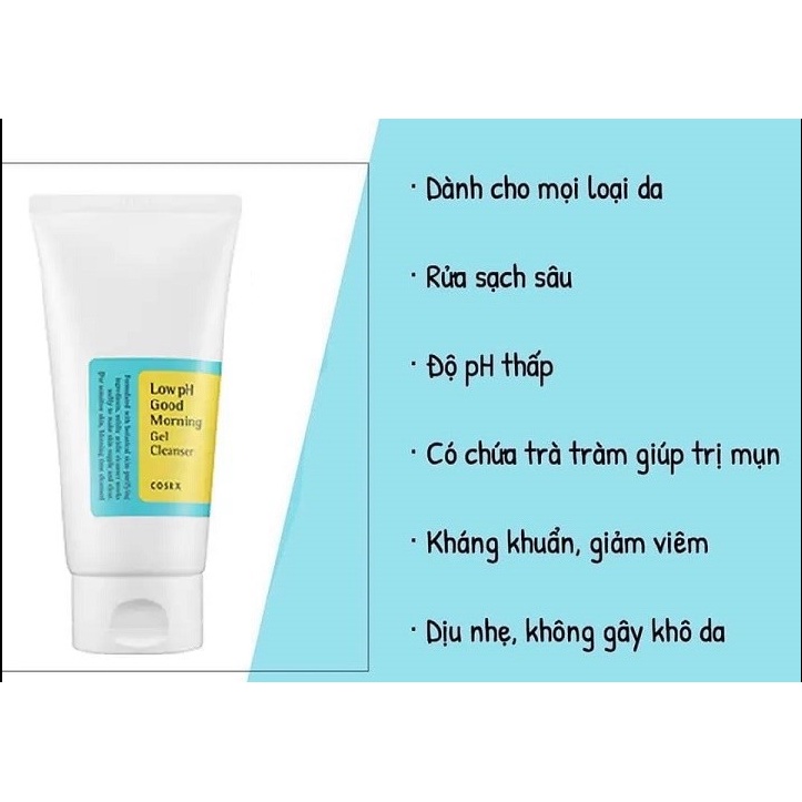 Sữa Rửa Mặt COSRX Low pH Good Morning Gel Cleanser 150ml | BigBuy360 - bigbuy360.vn