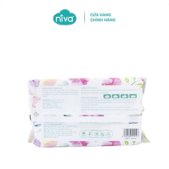Khăn Ướt Đa Năng Không Mùi Niva 100 Tờ Tiện Dụng, Diệt Khuẩn, An Toàn Cho Trẻ Sơ Sinh Phụ Nữ Mang Thai