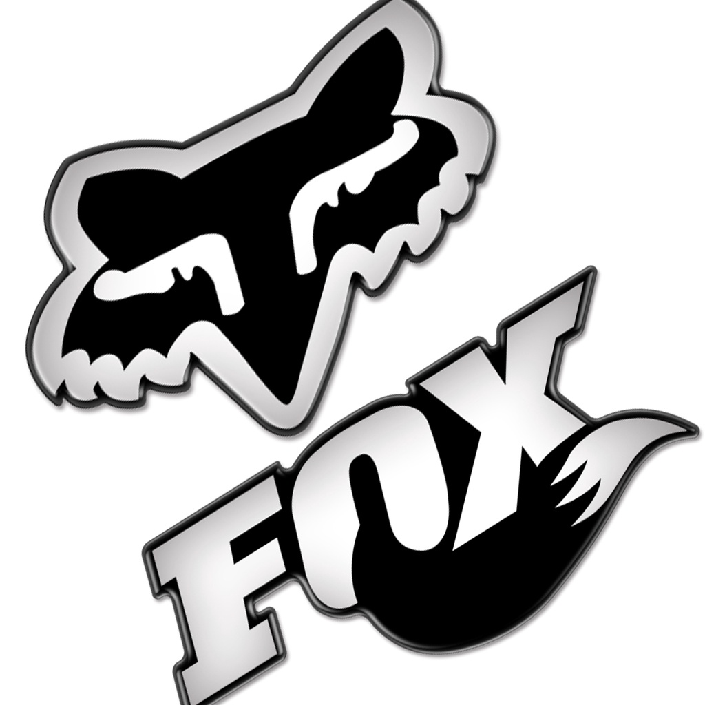 Logo Dán Xe Mô Tô Hình dán tem FOX epoxy cho đề can xe máy