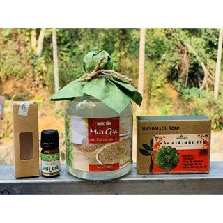 Nước cất mùi già, Tinh dầu mùi già, Xà phòng mùi già Combo