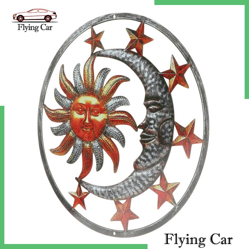 Mô Hình Mặt Trời Mặt Trăng Kim Loại 11 &quot;Lzdjfmy2 Trang Trí Nhà Cửa