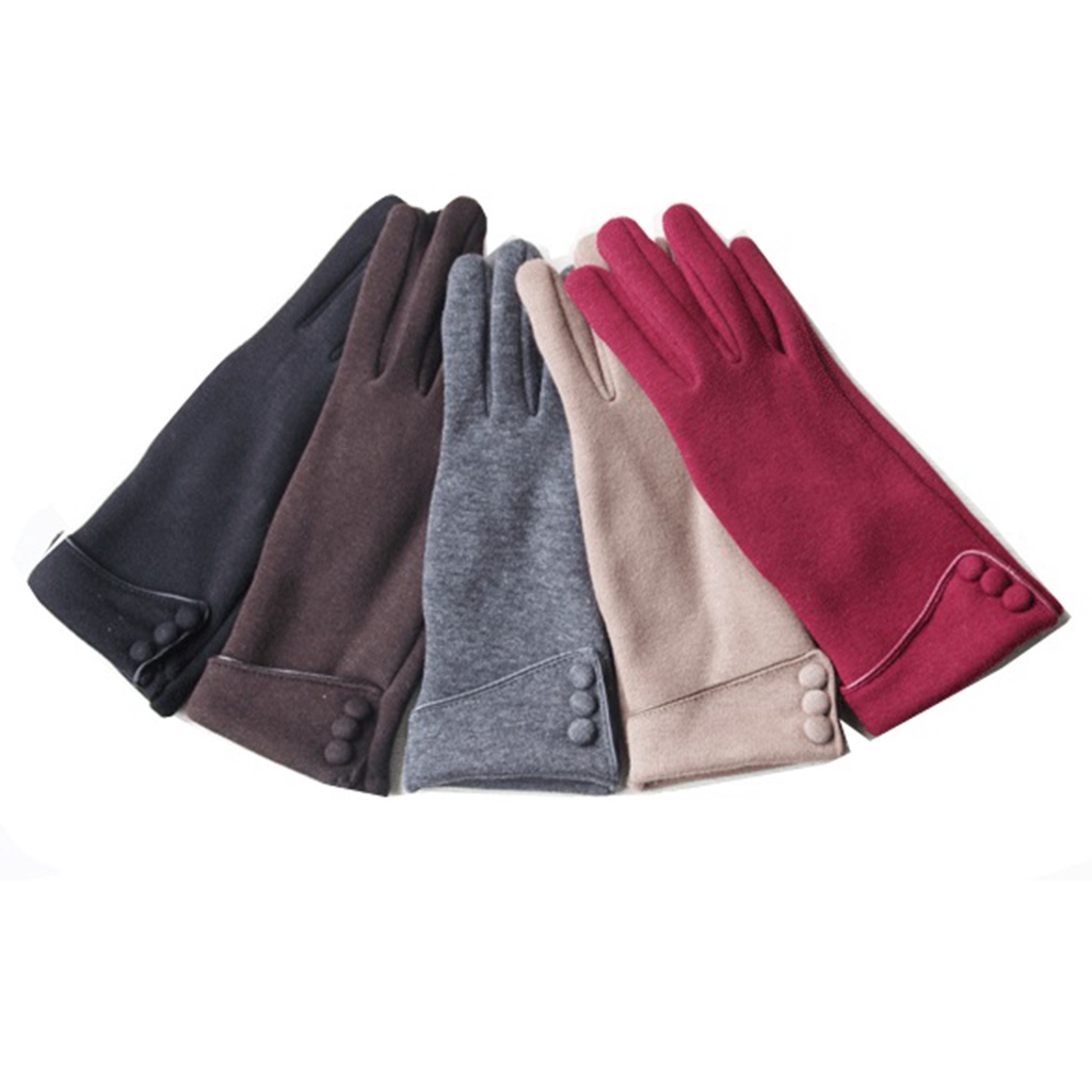 1 Đôi Găng Tay Bông Ấm Áp Xinh Xắn Cho Nữ