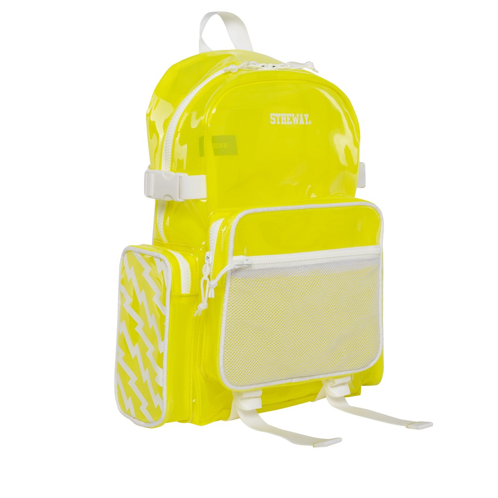 Balo 5THEWAY® /plastic/ ROCKET BACKPACK™ in YELLOW aka Balo Trong Suốt Vàng