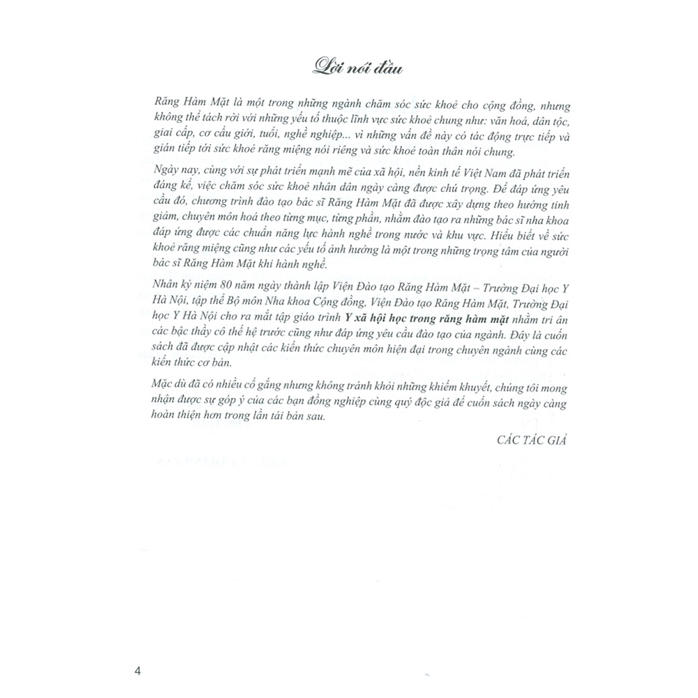 Sách - Y Xã Hội Học Trong Răng Hàm Mặt (Sách Dùng Cho Sinh Viên Răng Hàm Mặt)