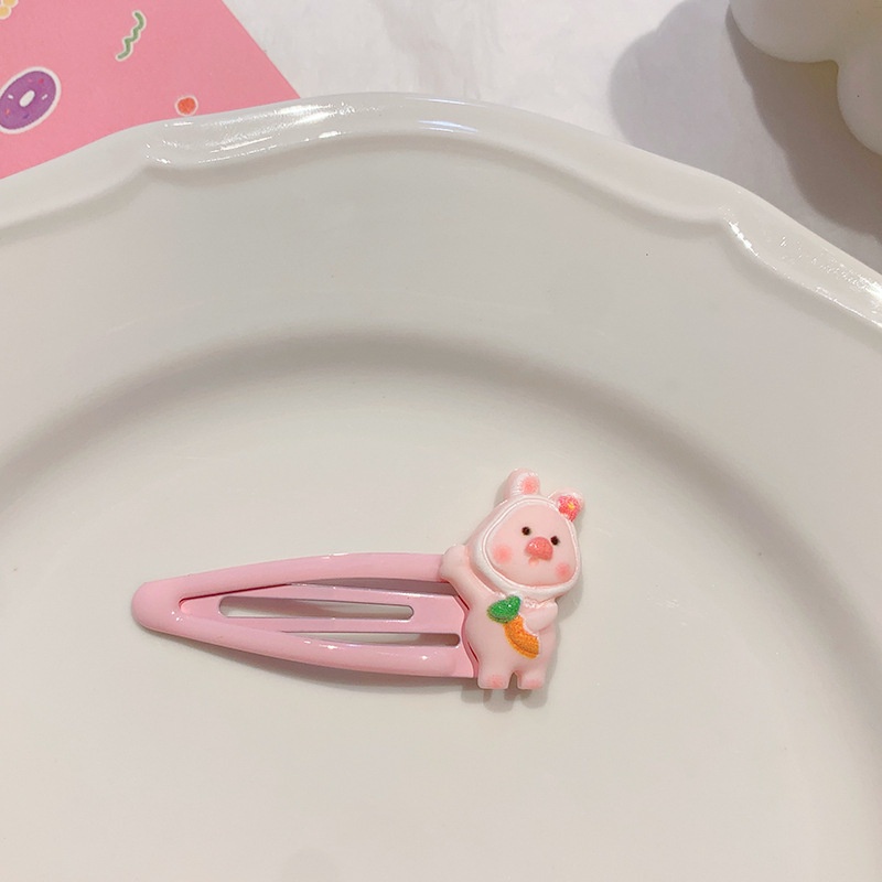 Dây thun cột tóc gắn hình chú heo hồng đáng yêu cho bé gái