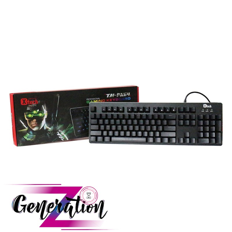 [Mã 33ELSALE hoàn 7% đơn 300K] Bàn Phím Cơ Gaming Xtech TM-PK64