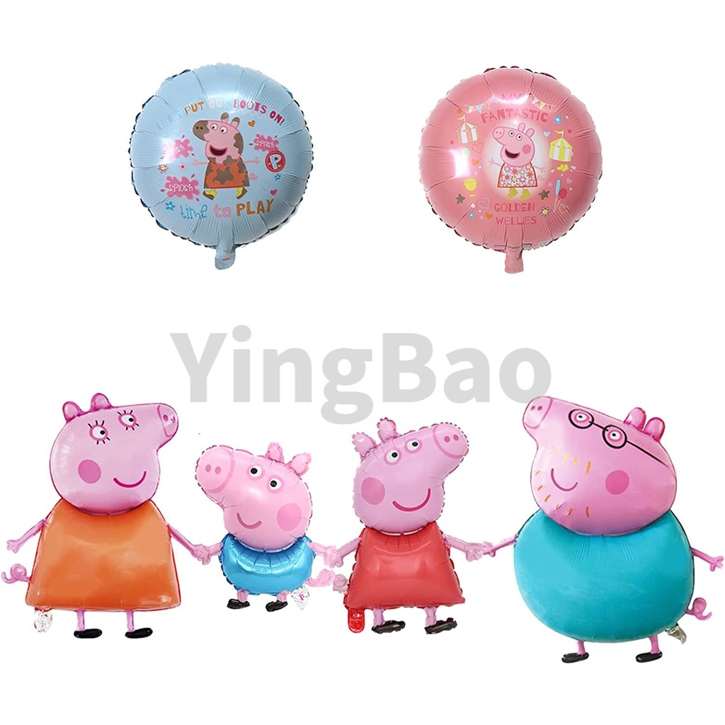 Bong Bóng Nhôm Hình Chú Heo Hồng Trang Trí Tiệc Sinh Nhật Cho Bé