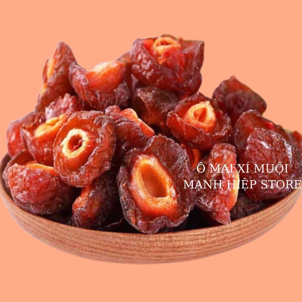 Ô mai đào nâu bổ đôi sấy dẻo thơm ngon