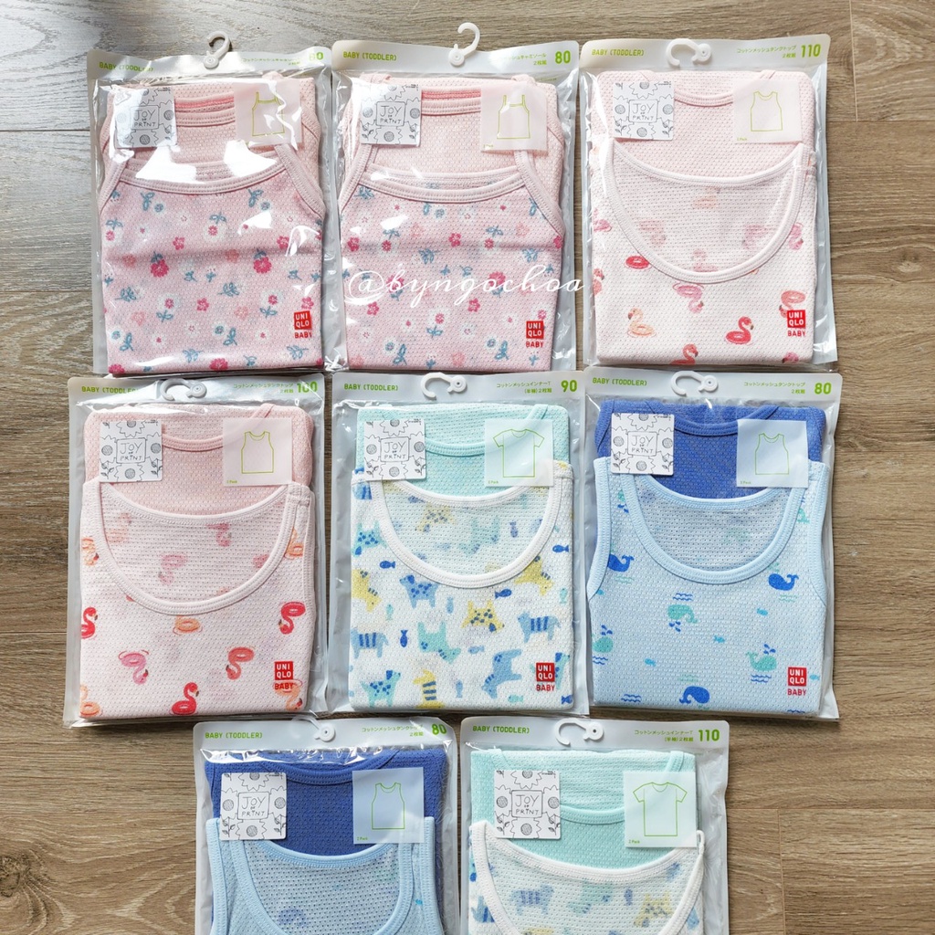 Set 2 áo lưới cho bé mặc mùa hè Uni