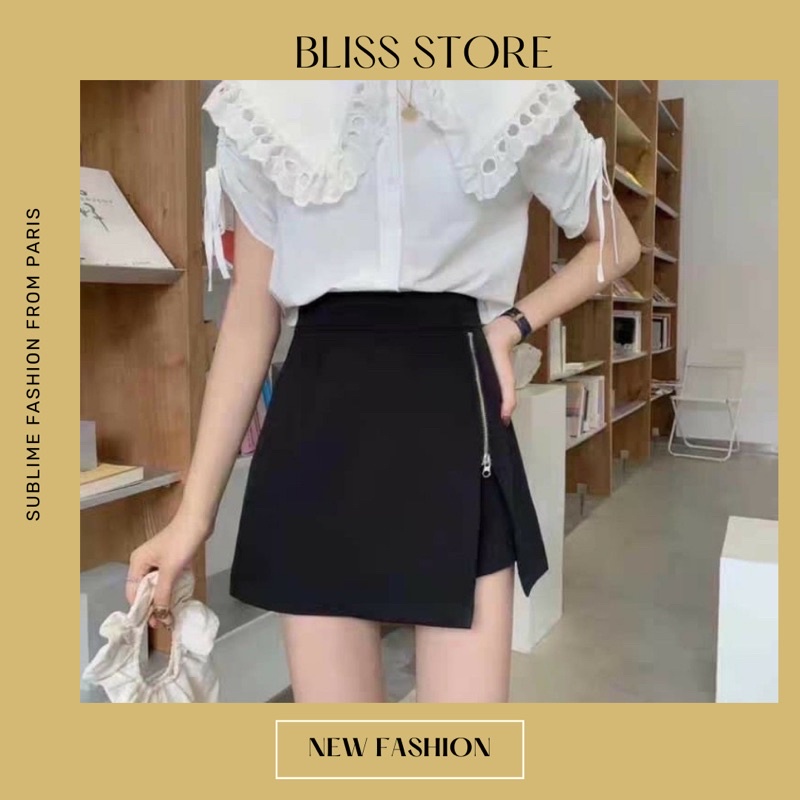 quần short váy khoá kéo đẹp