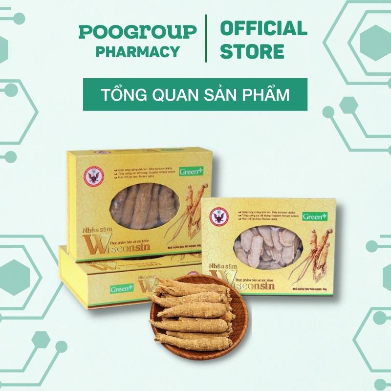Củ nhân sâm Wisconsin Hoa Kỳ – Nguyên Củ Green Plus