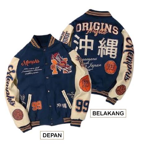 Áo Khoác Bóng Chày In Hình Anime Nhật Bản Varsity Kamikaze 2021 (Code 746)