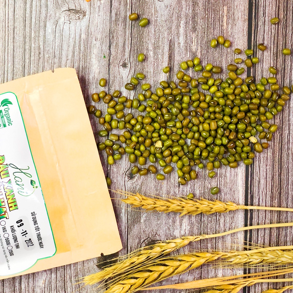 1kg Hạt Đậu Xanh/Đỗ Xanh Nguyên Hạt Sạch Hạt To, Giống Thuần, Làm Giá Đỗ, Nấu Chè ✔️ Dinh dưỡng HANI FOOD
