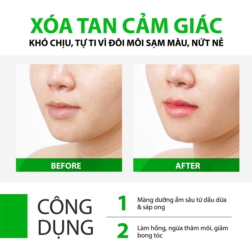 Son dưỡng môi gấc giảm thâm môi, dưỡng ẩm, mềm môi chính hãng MILAGANICS 4.5g