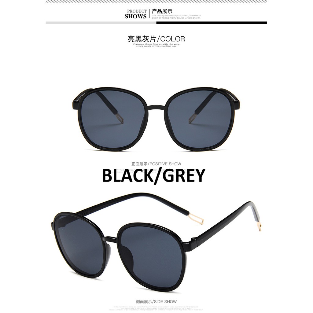 Kính mát cỡ lớn chống tia UV400 phong cách Hàn Quốc cho nam và nữ | BigBuy360 - bigbuy360.vn