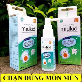 Xịt chống sâu răng Midkid - Ngừa sâu răng hôi miệng ố vàng răng cho bé (Lọ 30ml)