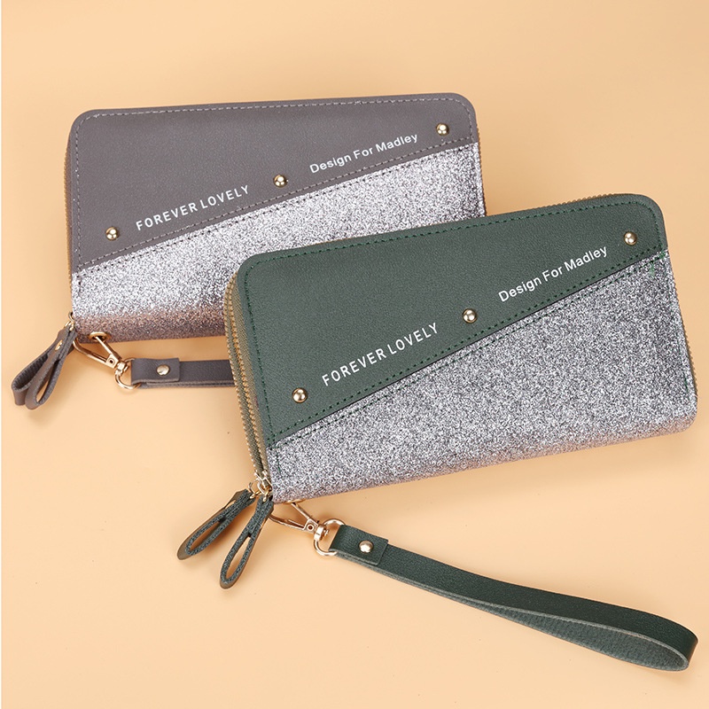 Ví Nữ Dài Khóa Kéo Thời Trang Hàn Quốc Giá Đỡ