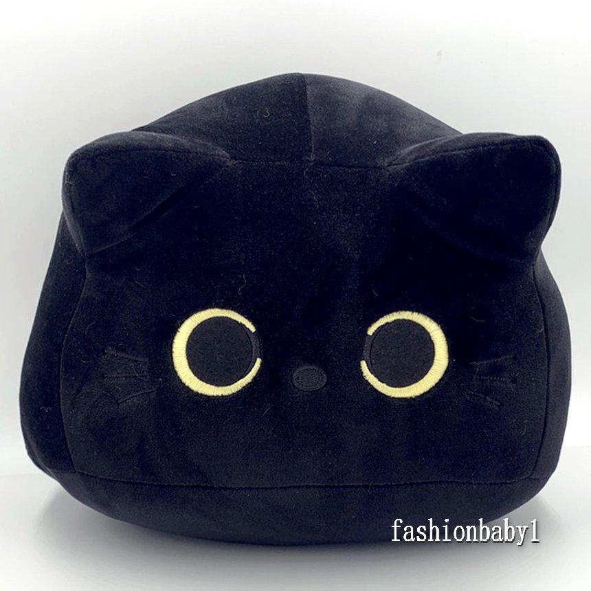 Búp bê nhồi bông hình chú mèo đen mềm mại đáng yêu