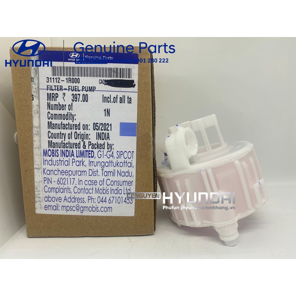 Lọc xăng, lọc nhiên liệu trong thùng xăng xe Hyundai i10, Accent, Santafe