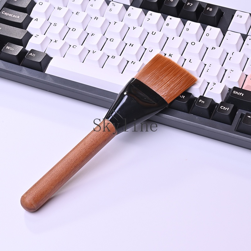 Cọ Vệ Sinh Bàn Phím Máy Tính / Notebook Tay Cầm Bằng Gỗ Trơn