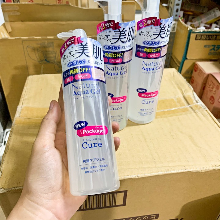 Tẩy Da Chết Cure Natural Aqua Gel Hàng Nhật Nội Địa 250ml maneki