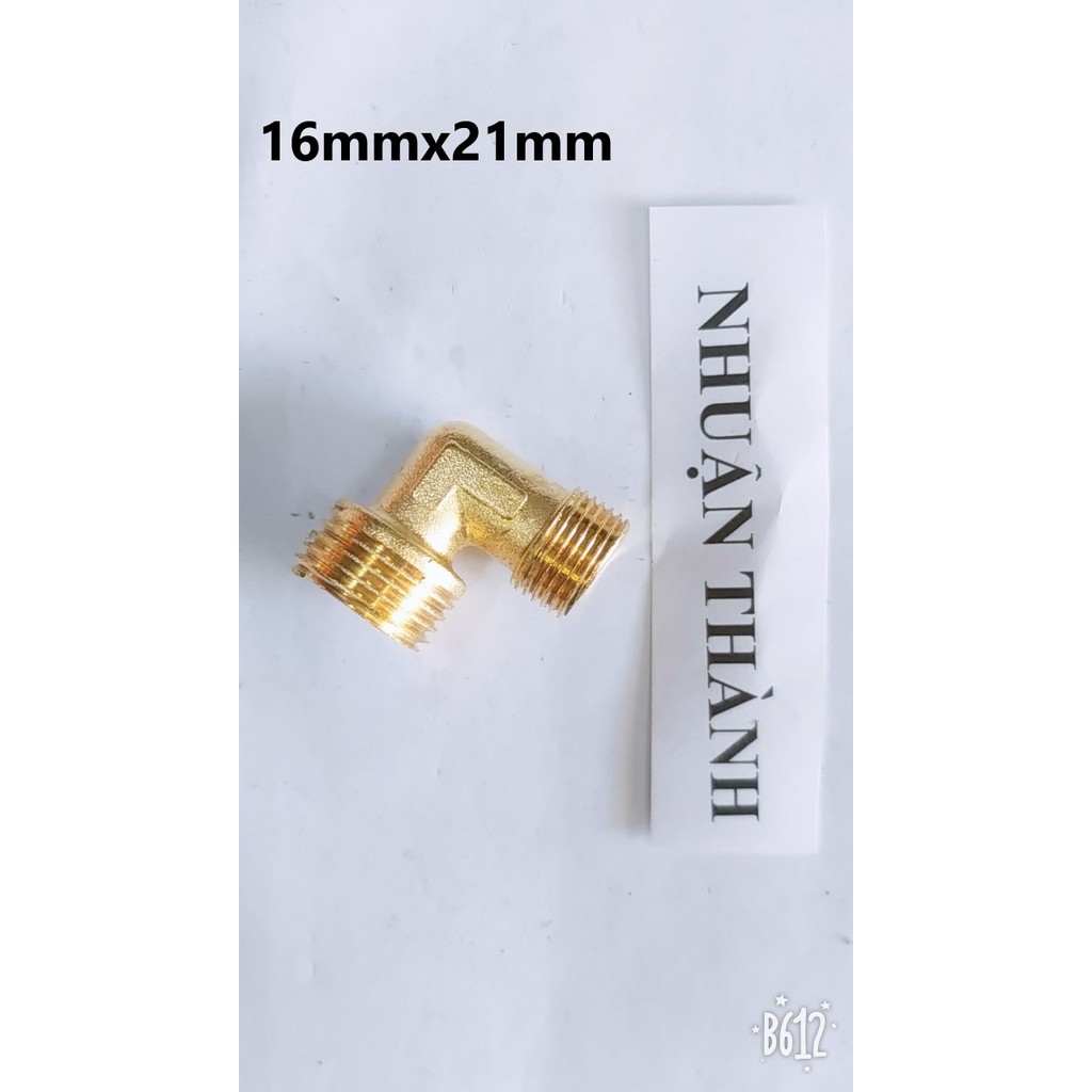 Co thau máy nén khí / Co L máy nén khí 16*16mm ; 16*21mm; 19X21mm đồng 100%