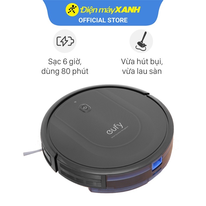 Robot hút bụi lau nhà Eufy Robovac G10 Hybrid - T2150 công suất 2000Pa - Chính hãng BH 12 tháng