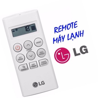 KHIỂN ĐIỀU HOÀ LG VUÔNG NGẮN NÚT TO ( tặng kèm pin)