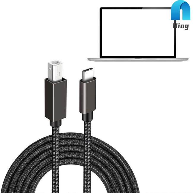 Dây Cáp Ning Type-c Sang Usb B 2.0 Dài 1.5m / 2m Chuyên Dụng Cho Máy In Notebook